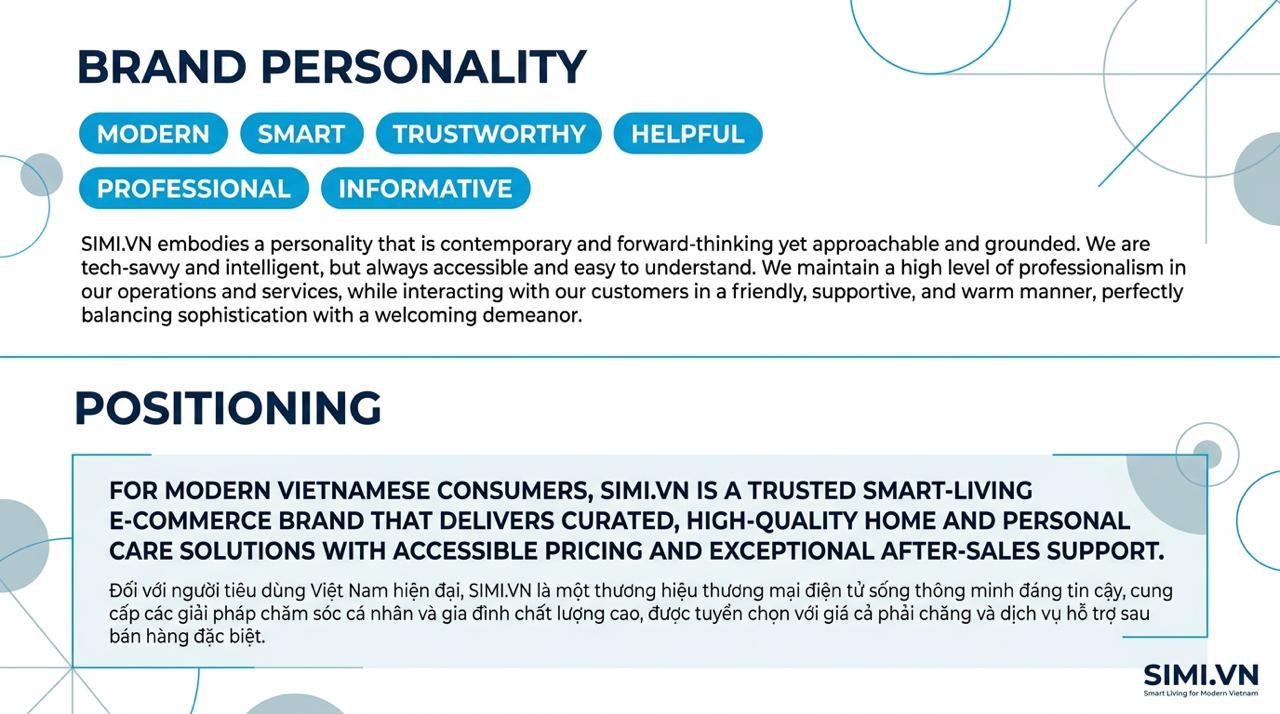 SIMI.VN Brand Personality and Positioning