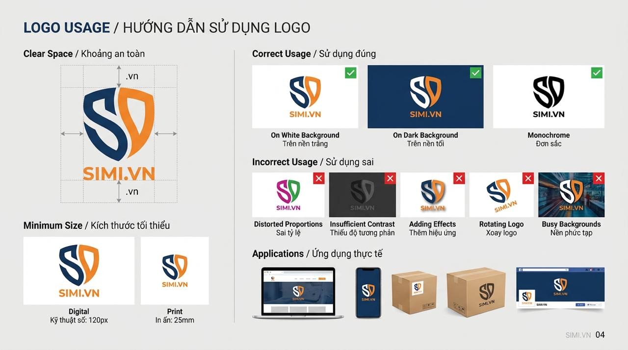 Ý tưởng Brand Guideline SIMI.VN 4
